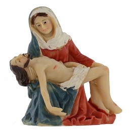 Statua Pasquale Gesù morto fra le braccia di Maria 5 cm