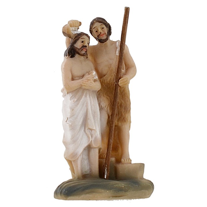Statua Pasquale scena Battesimo di Gesù 5 cm
