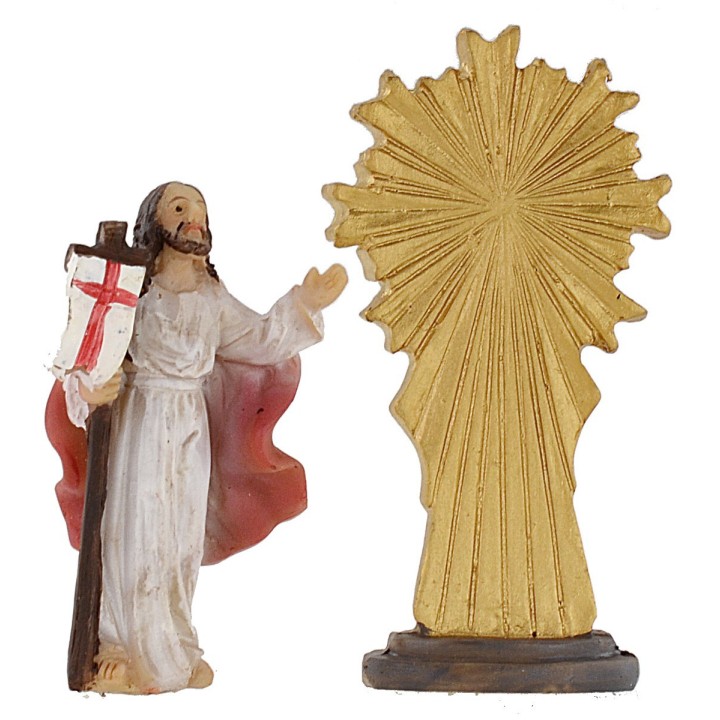 Estatua pascual aparición de Cristo resucitado 5 cm