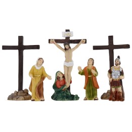 Statue Pasquale scene Crucifixion of Jesus 5 cm