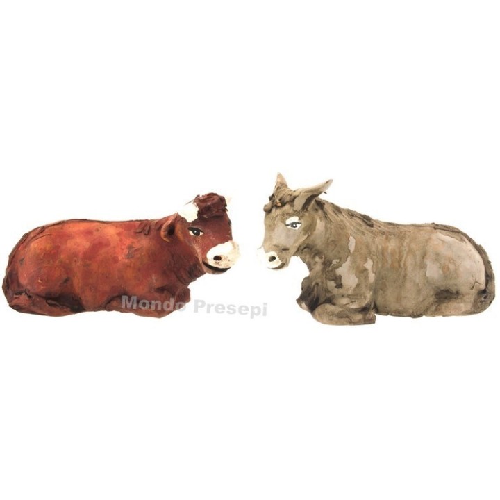 Bue y burro para estatuas de 15 cm