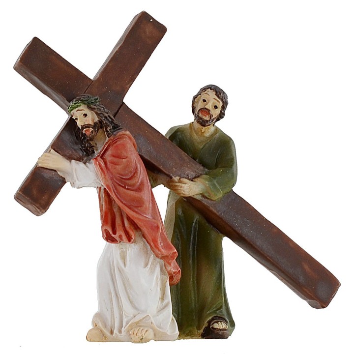 Statues Pasquale scene climb on Mount Calvary 5 cm