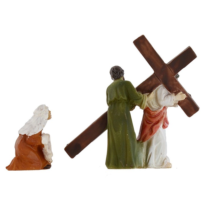 Estatuas de Pascua escena de la subida al Monte Calvario 5 cm