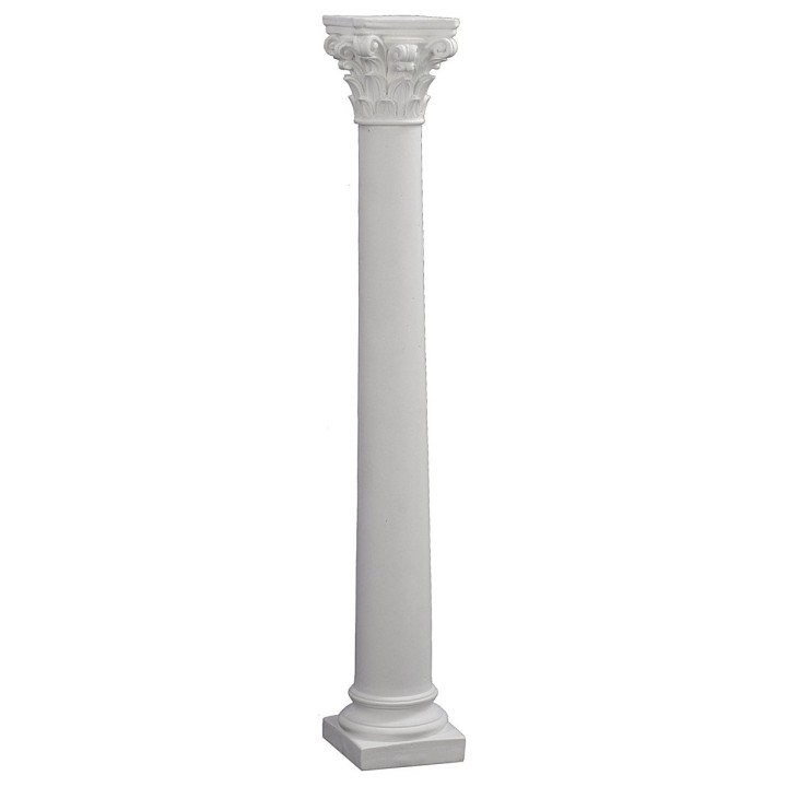 Smooth column with Corinthian capital 29.5 cm h