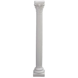 Striped column with Corinthian capital cm 25 h