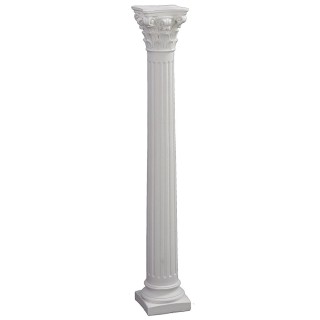 Columna acanalada con capitel corintio cm 30 h