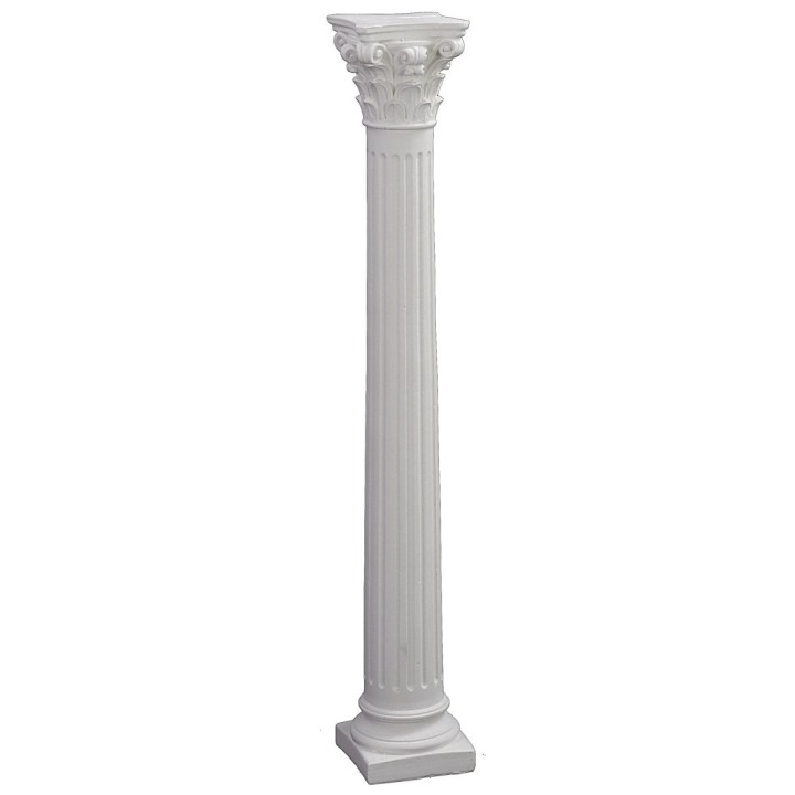 Columna acanalada con capitel corintio cm 30 h