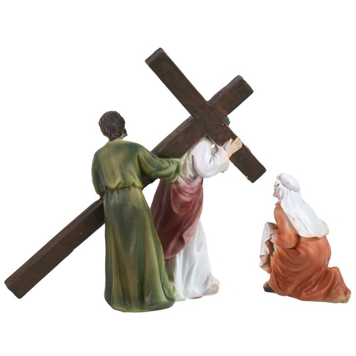 Ascent scene on Mount Calvary cm 9 Easter statues