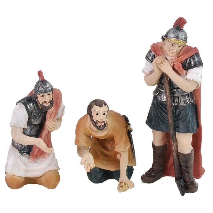 Estatuas de Pascua para la escena del Despojo de Jesús 9 cm