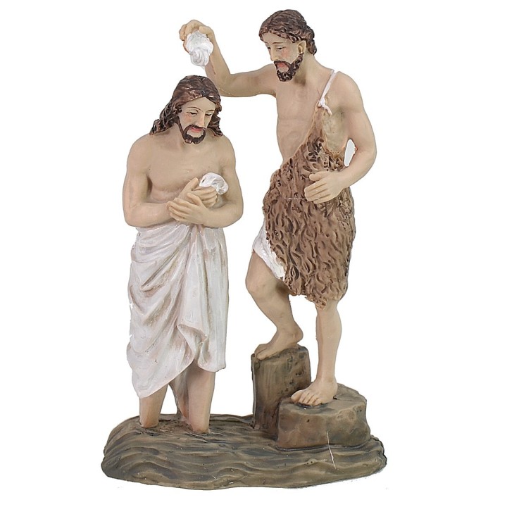Estatua de Pascua escena del Bautismo de Jesús 9 cm
