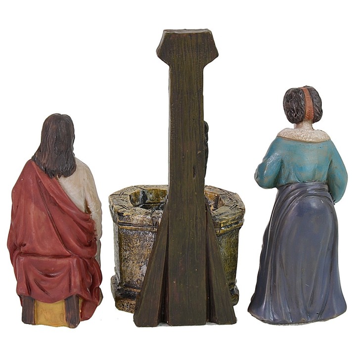 Jesús y la mujer Samaritana cm 9 Estatuas Pascuales