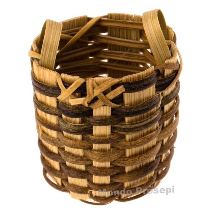 Cesta de mimbre ø cm 3 x 4 h.
