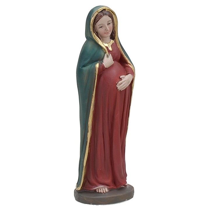 Madonna incinta 11 cm in resina
