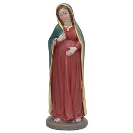 Madonna embarazada de 9 cm en resina