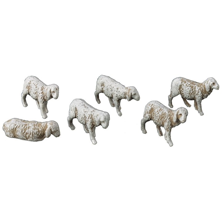 Sheep set 6 pieces landi for Statues of 3.5 cm