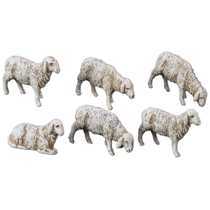 Juego de 6 ovejas para estatuas de 6 cm Landi