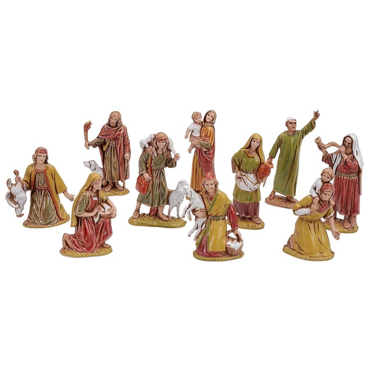 Set of 10 shepherds 6.5 cm cost. 