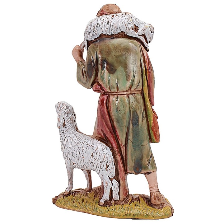 Buen pastor con oveja de 6,5 cm, figuras históricas Landi