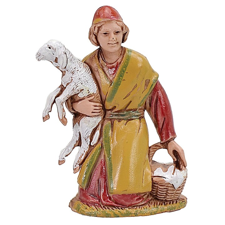 Kneeling with lamb 6.5 cm cost. 
