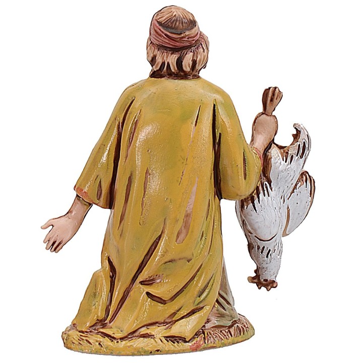 Kneeling with hen 6.5 cm cost. 