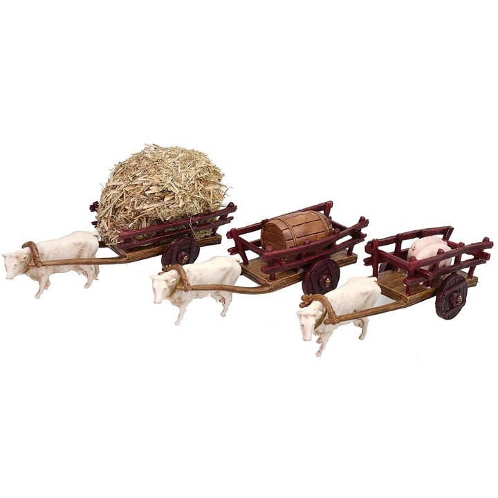 Set de 3 carros con tiro Landi Moranduzzo