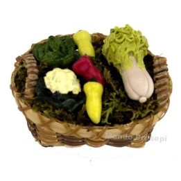Cesto con verdure cm 4,5