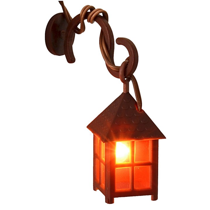 Wall support for street lamps, lanterns and lights
