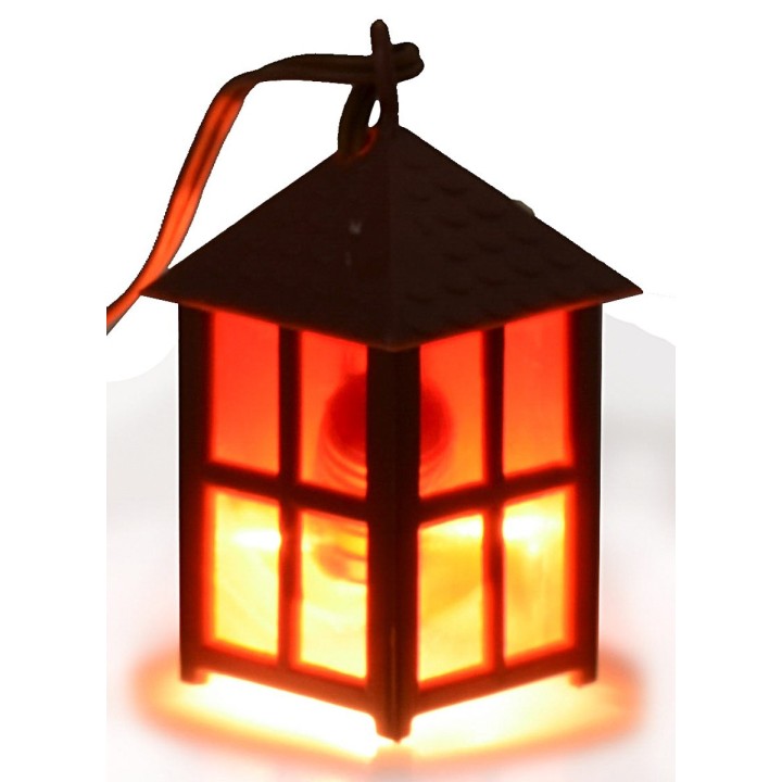 Red lantern 3.5 volts cm 2.4x2.4x5.4 h