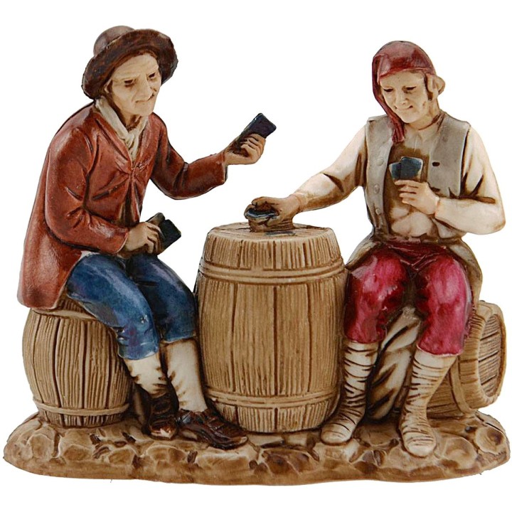 Conjunto de 2 escenas Landi Moranduzzo de 8 cm para taberna