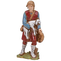 Shepherd with lamb in arms series cm 8 Landi