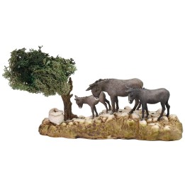 Grupo de burros serie 8 cm Landi Moranduzzo