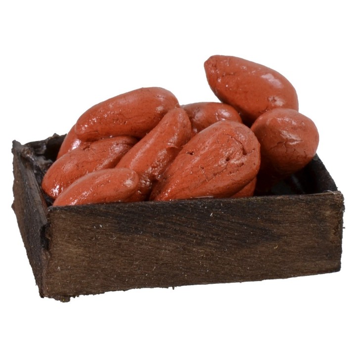 Wooden box with pears cm 3,2x2,6x1,6 h