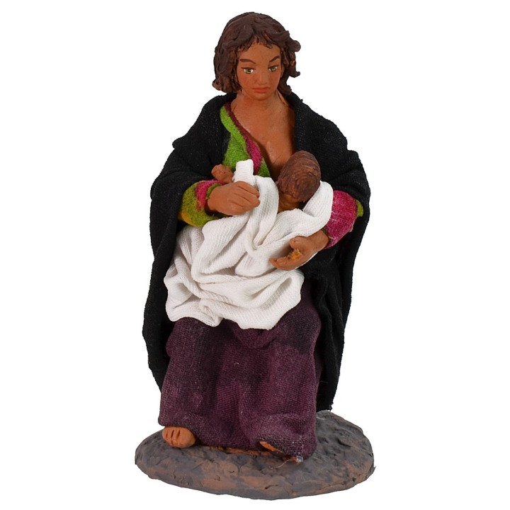Mamma che allatta il bambino serie 12 cm