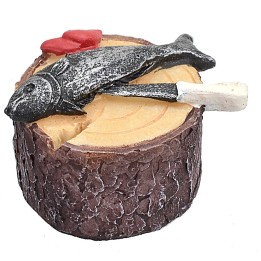 Tabla con pescado ø 3 cm
