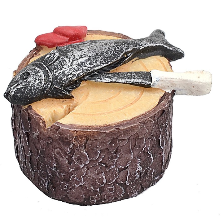 Tabla con pescado ø 3 cm