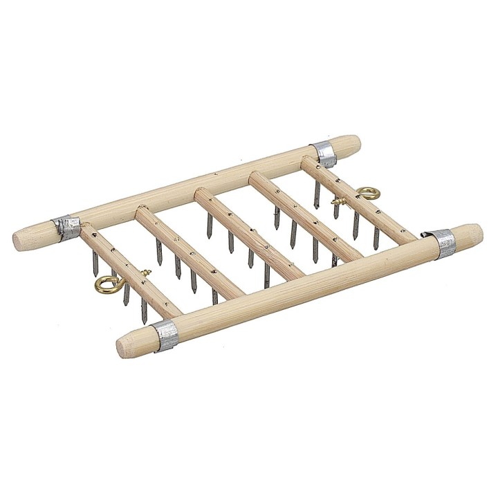 Arado de madera y metal cm 6x10x1,4 h
