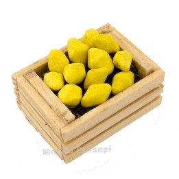 Caja de 3,5 cm con dos listones con limones
