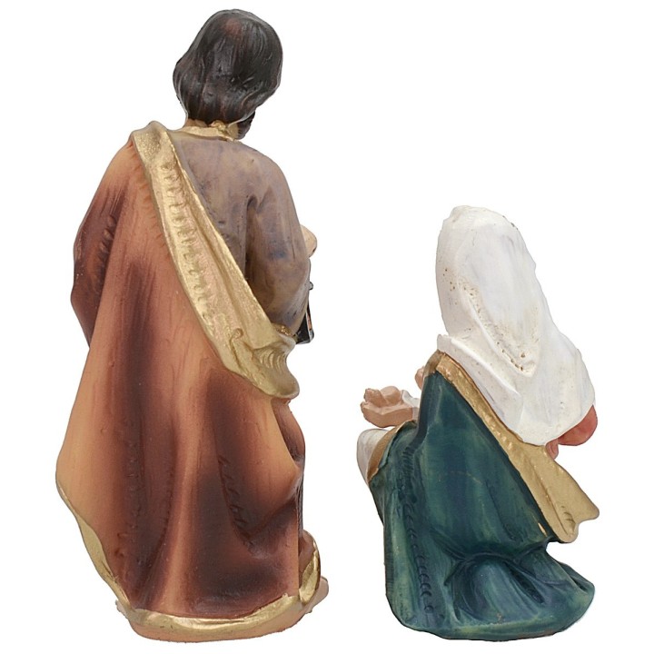 Natività 3 soggetti 9 cm in resina