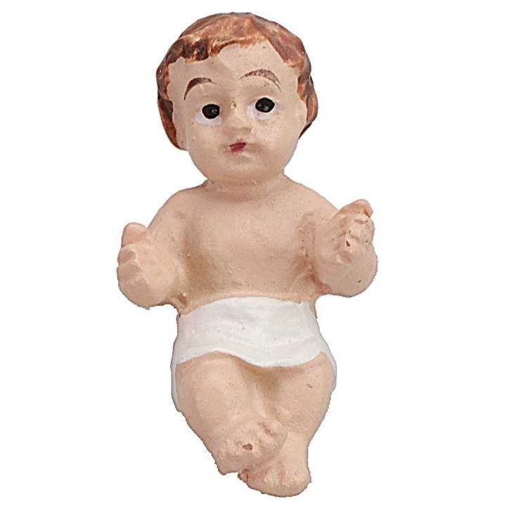 Natività 3 soggetti 9 cm in resina