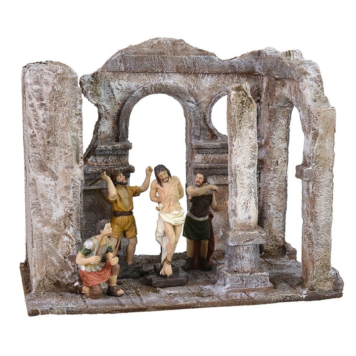 Setting of the flagellation of Christ 25x15x21 h