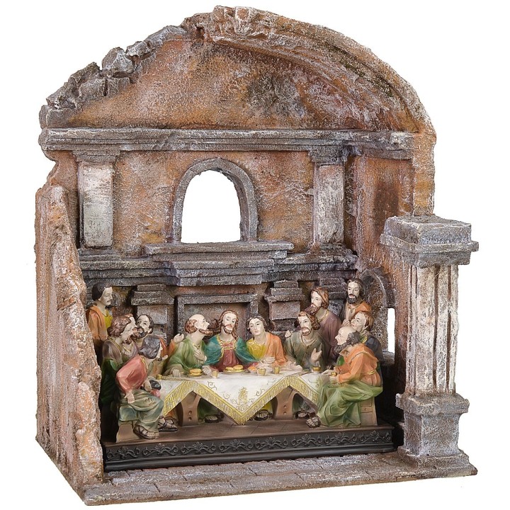 Setting for the last supper with column 29x20x35 h