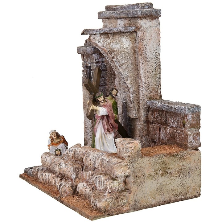 Tratto di strada percorso da Cristo verso il Golgota 25x15x25 h