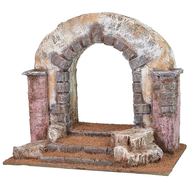 Arch crossed by Christ with the cross on his shoulders 25x15x22