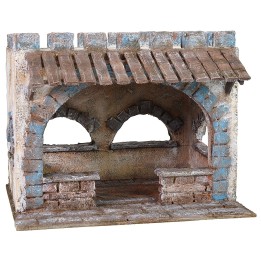 Setting for the last supper with lace roof 29x24x24 h