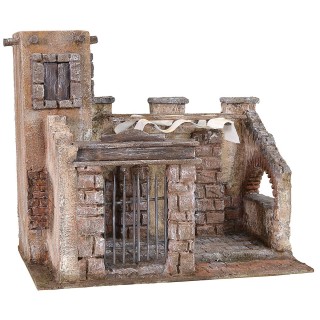 Setting for the last supper with courtyard 33x20x30 h