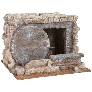 Sepolcro con porta tonda aperta 25x22x19 h