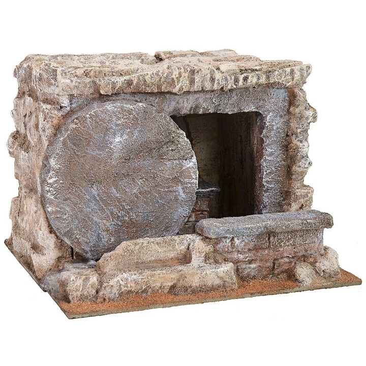 Sepulcro con puerta redonda abierta 25x22x19 h