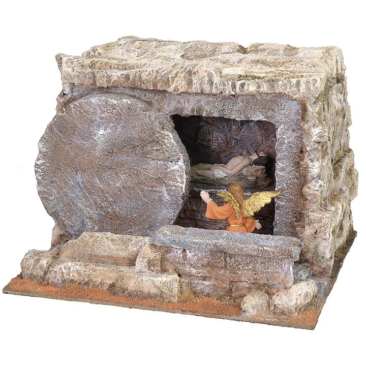 Sepulcher with open round door 25x22x19 h