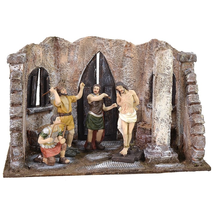 Ambientazione flagellazione di Cristo al foro 25X15x16 h