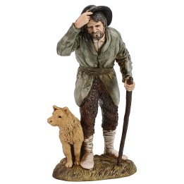 Viandante con cane 12 cm Landi Moranduzzo